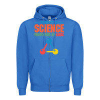 True Royal UNIVERSITY OF SCIENCE PROFESSOR OF LOGIC Zipper Hoodie - artisFamous