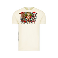 Vintage Arctic feliz navidad heifers front view Vintage Tee - RanaPortraitStore