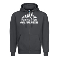 Smoke raising men lawn care Zipper Hoodie - artisFamous