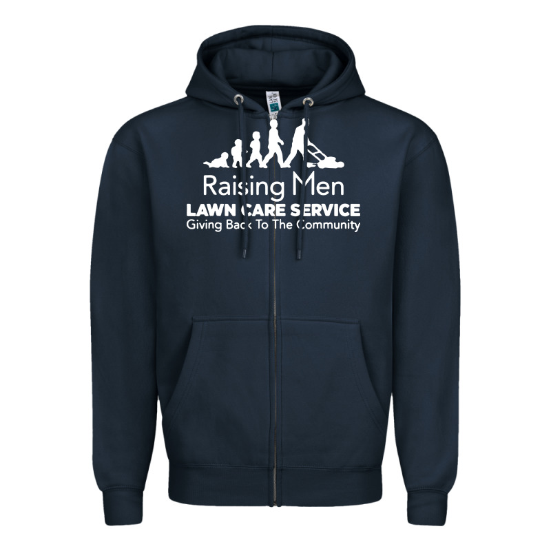 Raising Men Lawn Care Zipper Hoodie by artisFamous | Teevron