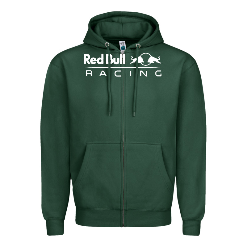Red Racing Zipper Hoodie by artisFamous | Teevron