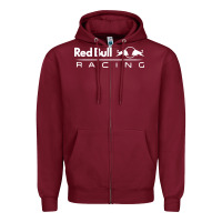 Burgundy red racing Zipper Hoodie - artisFamous