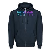 Navy red racing Zipper Hoodie - artisFamous