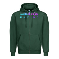 Sports Green red racing Zipper Hoodie - artisFamous