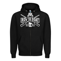 Black row the boat minnesota Zipper Hoodie - artisFamous