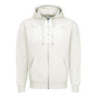 Oatmeal Heather row the boat minnesota Zipper Hoodie - artisFamous