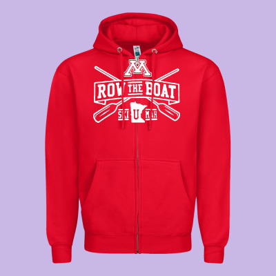 Row The Boat Minnesota Zipper Hoodie Designed By Artisfamous