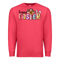 Cardinal Happy Easter With Cross Premium Sweatshirt - RanaPortraitStore