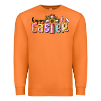 Carrot Happy Easter With Cross Premium Sweatshirt - RanaPortraitStore