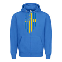 True Royal Sweden Swedish Roots American Flag | Canadian Roots Zipper Hoodie - artisFamous