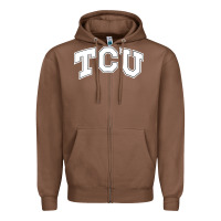 Chestnut tcu Zipper Hoodie - artisFamous