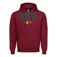 Burgundy tennessee football dark mode Zipper Hoodie - artisFamous