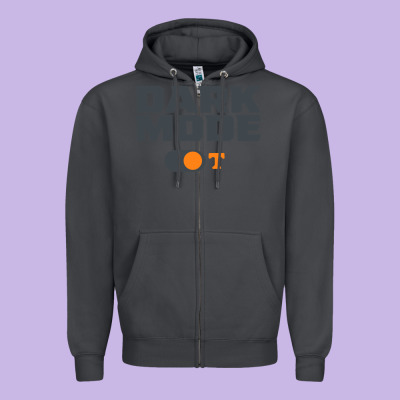 Tennessee Football Dark Mode Zipper Hoodie Designed By Artisfamous