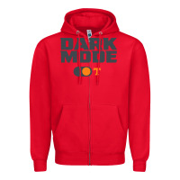 Red tennessee football dark mode Zipper Hoodie - artisFamous