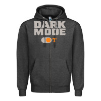 Charcoal Heather tennessee football dark mode Zipper Hoodie - artisFamous
