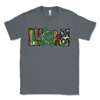 Charcoal Heather Lucky horseshoe St. Patrick's Day Classic Tee - CowGirlArtShop