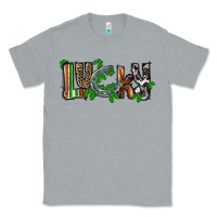 Heather Grey Lucky horseshoe St. Patrick's Day Classic Tee - CowGirlArtShop
