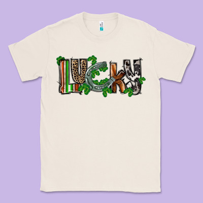 Lucky Horseshoe St. Patrick's Day Classic Tee Designed By Cowgirlartshop