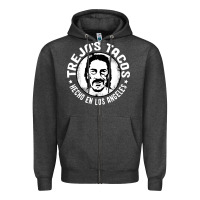 Charcoal Heather tacos restaurant Zipper Hoodie - artisFamous