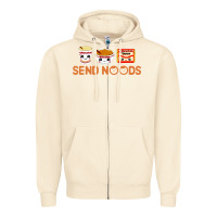 Sandshell send noods Zipper Hoodie - artisFamous