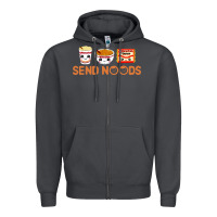 Smoke send noods Zipper Hoodie - artisFamous