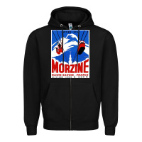 Black Savoie France Blue Zipper Hoodie - artisFamous