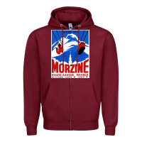 Burgundy Savoie France Blue Zipper Hoodie - artisFamous