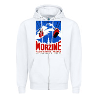 White Savoie France Blue Zipper Hoodie - artisFamous