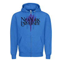 True Royal New York University Zipper Hoodie - artisFamous