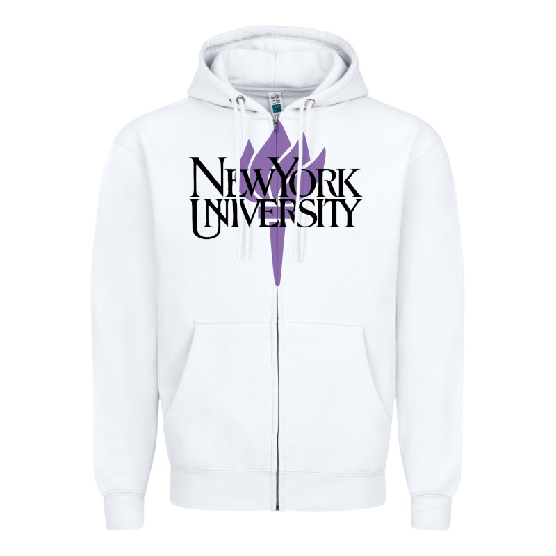 New York University Zipper Hoodie by artisFamous | Teevron