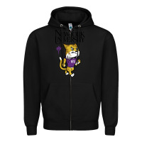 Black New York University Zipper Hoodie - artisFamous