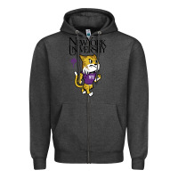 Charcoal Heather New York University Zipper Hoodie - artisFamous
