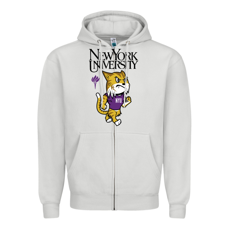 New York University Zipper Hoodie by artisFamous | Teevron