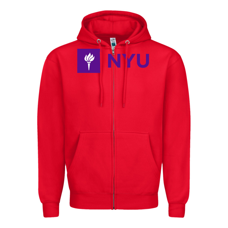 Nyu New York University Purple Zipper Hoodie by artisFamous | Teevron