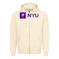 Sandshell nyu new york university purple Zipper Hoodie - artisFamous