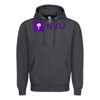 Smoke nyu new york university purple Zipper Hoodie - artisFamous