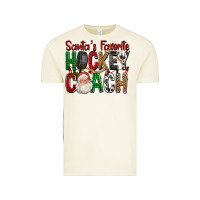 Vintage Arctic Santa's Favorite Hockey Coach For Christmas Vintage Tee - FaDigitalArtStudio