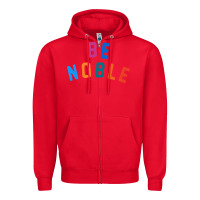 Red be noble tee Zipper Hoodie - artisFamous
