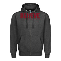Charcoal Heather taylor heinicke believe Zipper Hoodie - artisFamous