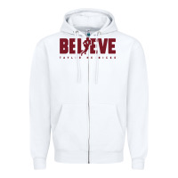White taylor heinicke believe Zipper Hoodie - artisFamous