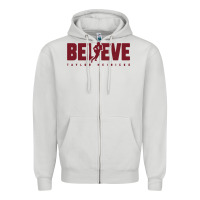 Dove Grey taylor heinicke believe Zipper Hoodie - artisFamous