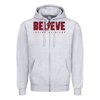 Heather Grey taylor heinicke believe Zipper Hoodie - artisFamous