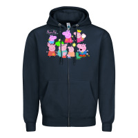 Navy Peppa Pig Zipper Hoodie - artisFamous