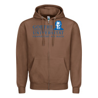 Chestnut Goethe University Frankfurt Am Main Zipper Hoodie - artisFamous