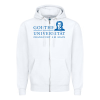 White Goethe University Frankfurt Am Main Zipper Hoodie - artisFamous