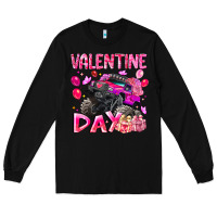 Black Valentine Day Long Sleeve Tee - CowhideDigitalArt
