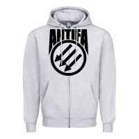 Heather Grey anti blue check action Zipper Hoodie - artisFamous