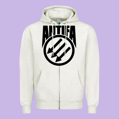 Anti Blue Check Action Zipper Hoodie Designed By Artisfamous