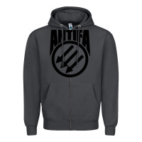 Smoke anti blue check action Zipper Hoodie - artisFamous