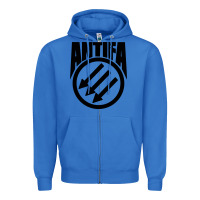 True Royal anti blue check action Zipper Hoodie - artisFamous